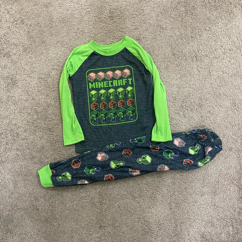 Boys Minecraft 2pc Pjs Set size 4/5